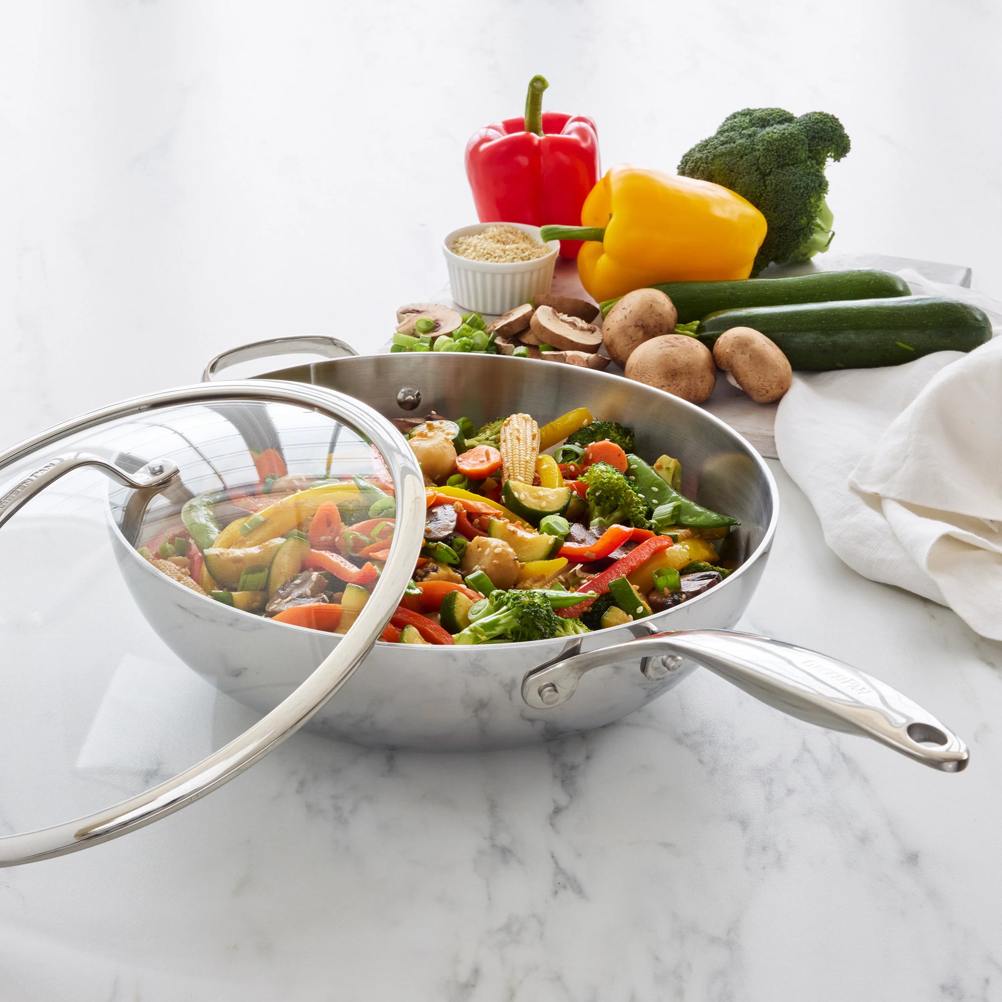 Element 22 High-Grade Pure Titanium Wok